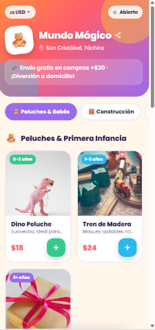 Plantilla Juguetería · Infantil