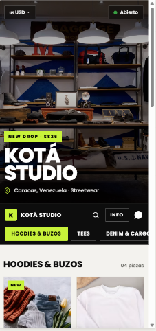 Plantilla Tienda de ropa