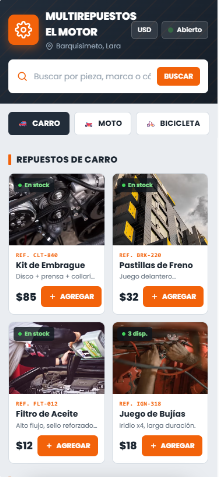 Plantilla Repuestos · Autopartes
